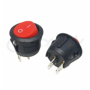 Rocker switch RED 3A 250VAC
